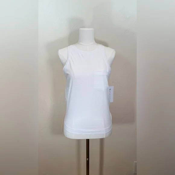 Athleta Organic Daily Bungee White Tank Top - Picture 5 of 12